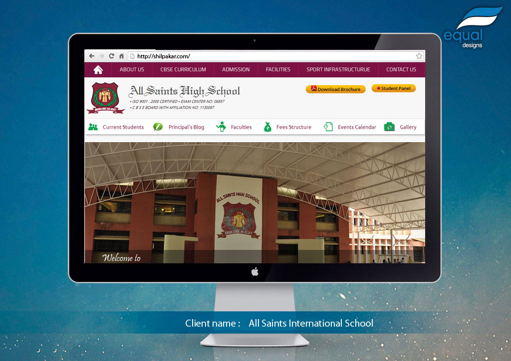 Website Design for All Saints International Residential School